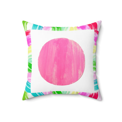 Mega Dot Polyester Square Pillow