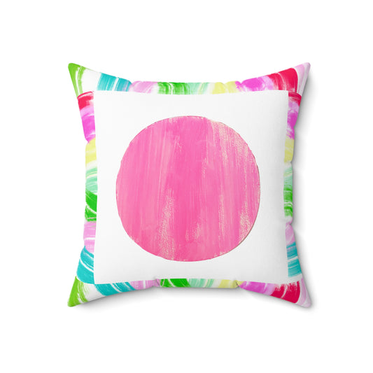 Mega Dot Polyester Square Pillow