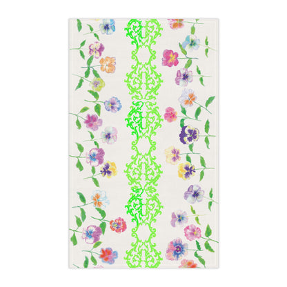 Flower Fun Tea Towel Pansy