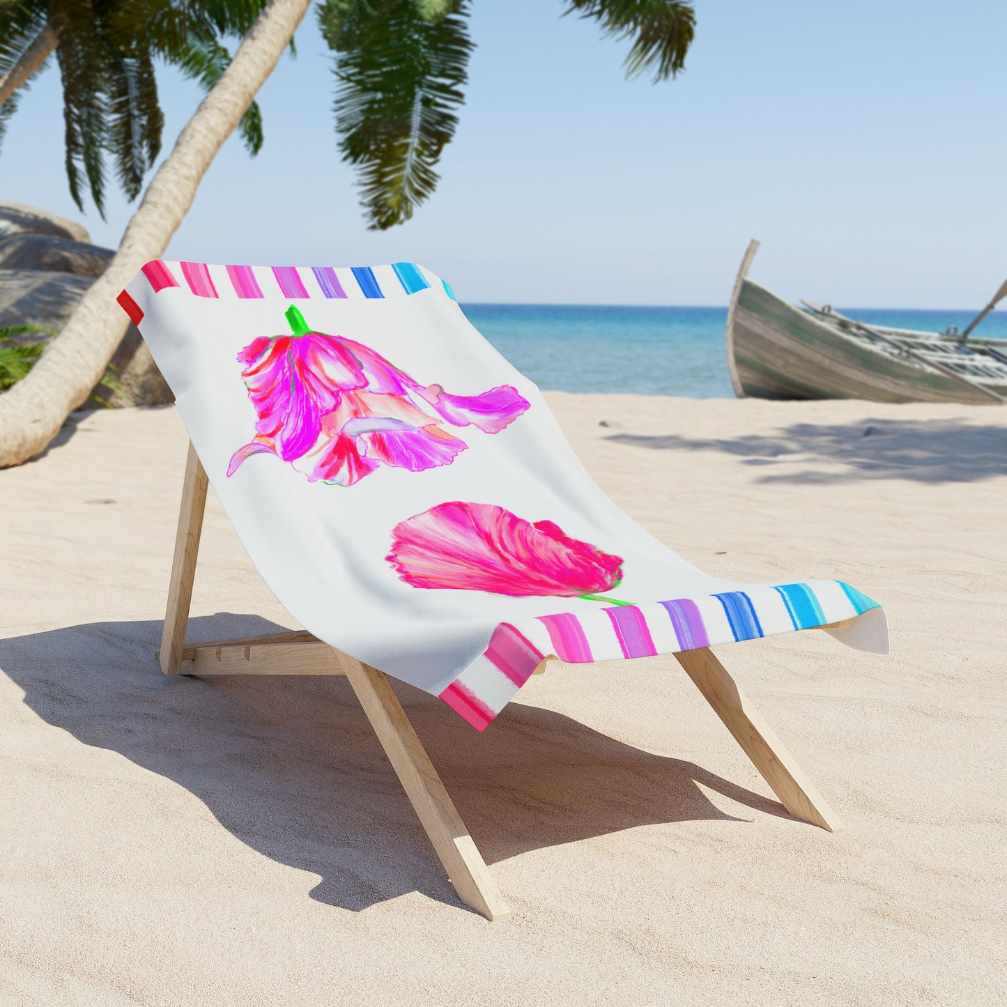 Towels Tulip Love Beach or Bath Towel