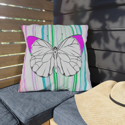 Pillows Outdoor Watercolor Butterfly Whimsy