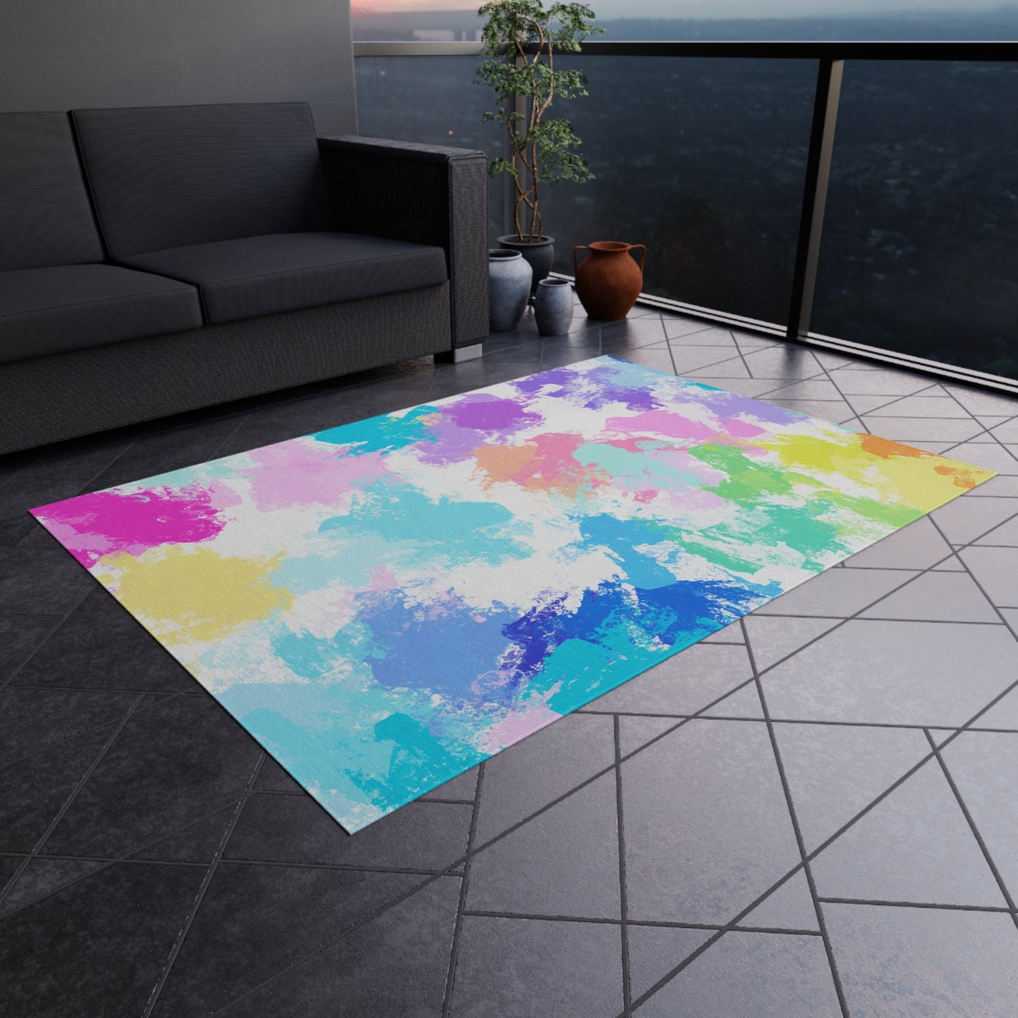 Indoor/Outdoor Rug Color Splash