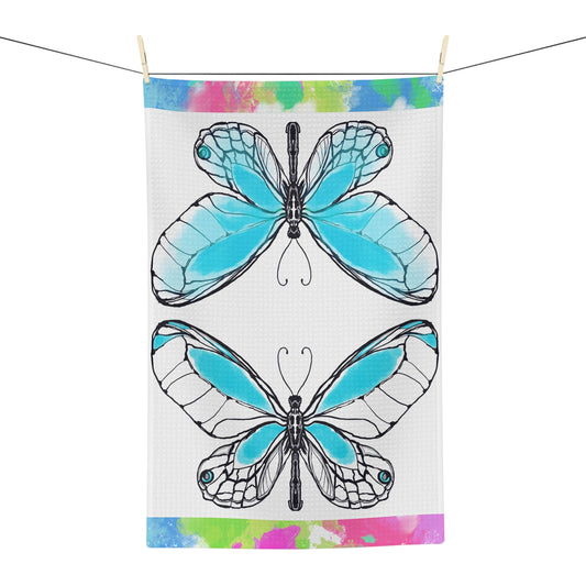 Flutterstripe Microfiber Tea Towel