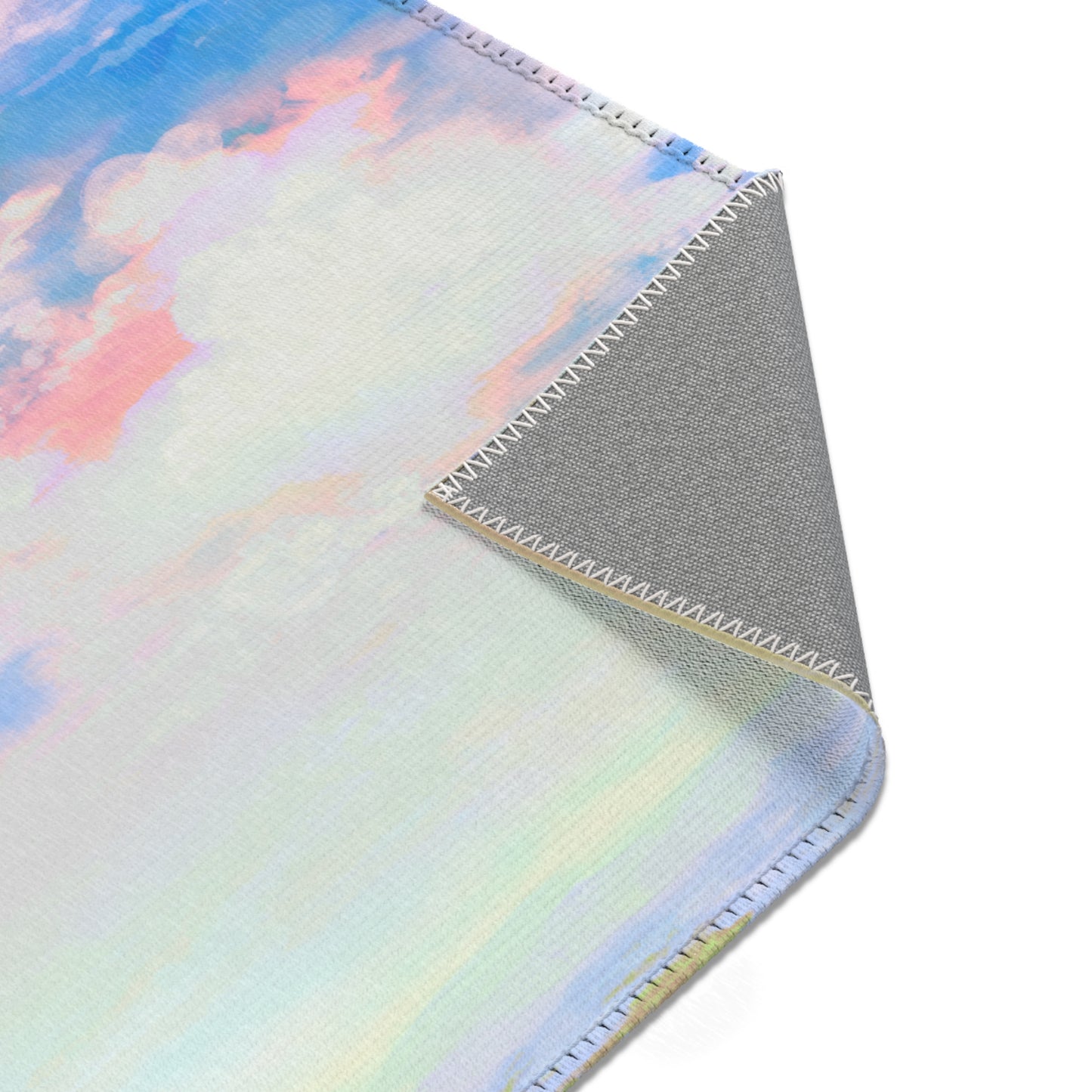 Joyful Landscapes Indoor Area Rug, Sky Blue