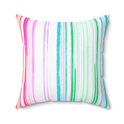 Polyester Euro Square Pillow Joyful Blooms