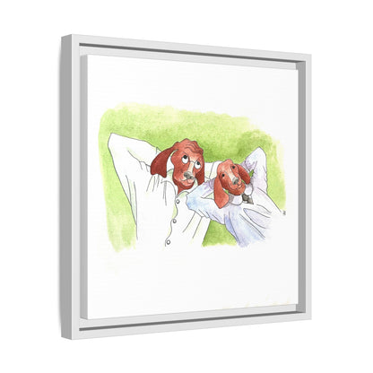 Dogi Fun Matte Canvas Framed