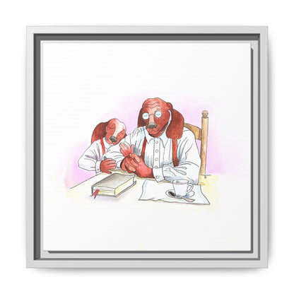 Dogi Fun Matte Canvas Framed
