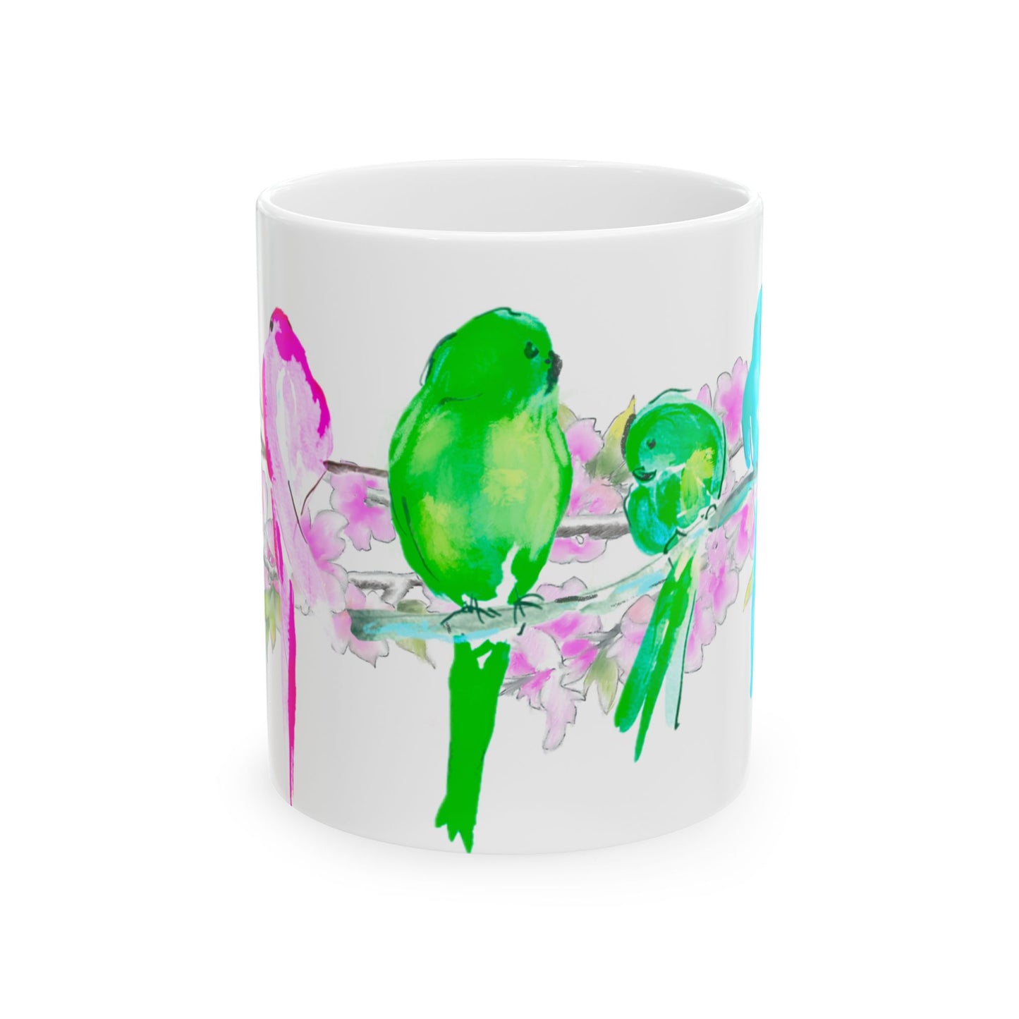 Blossoms & Birds Ceramic Mugs