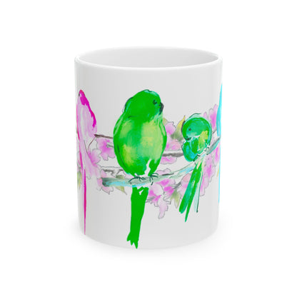 Blossoms & Birds Ceramic Mugs