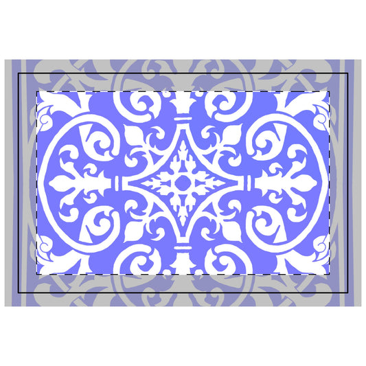 Quilted Placemat Hand-Drawn Classic