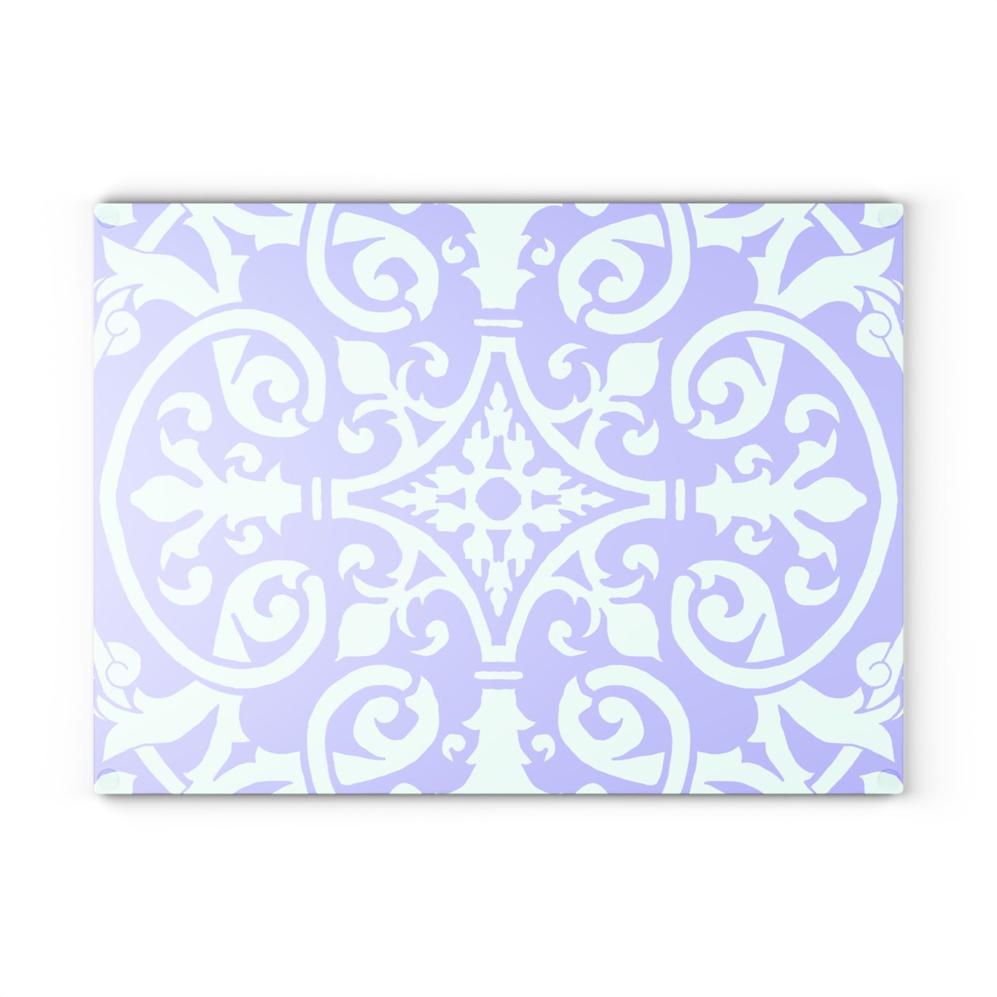 Glass Cutting Board Watercolor Pattern