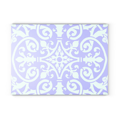 Glass Cutting Board Watercolor Pattern