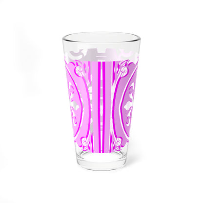 Mixing Glass, 16oz Scrollwork Art