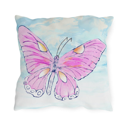 Outdoor Pillows Butterfly Pink