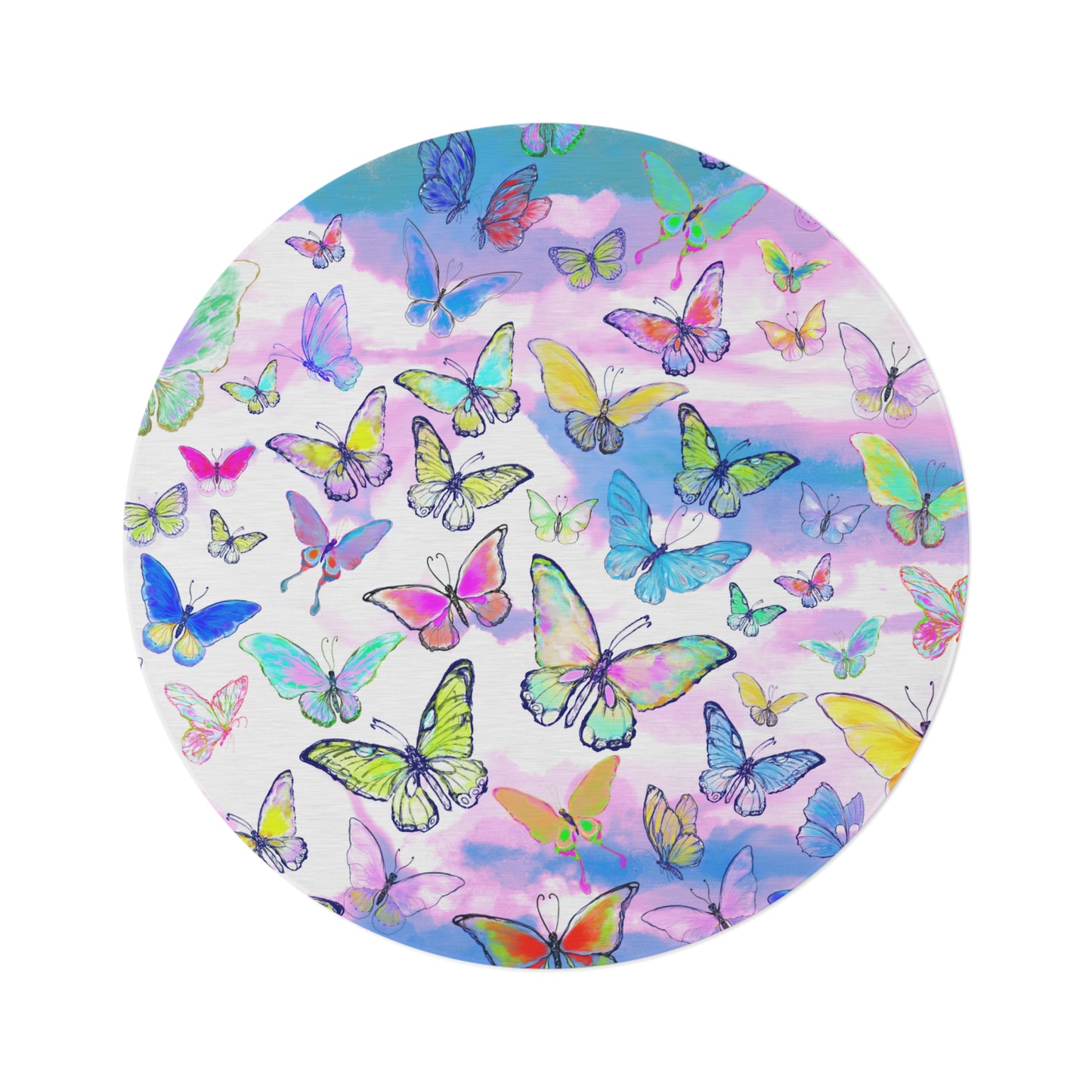 Round Rug Butterfly Playdate 2