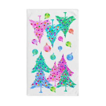 Christmas Trees & Ornaments Hand Towel