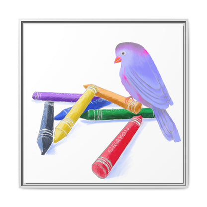 Jolly Birds Matte Canvas Framed