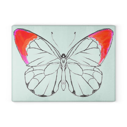 Chroma Glass Cutting Board Red
