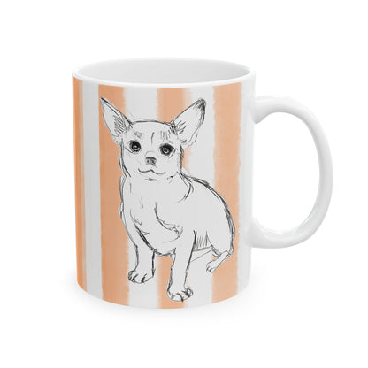 Dogi Fun Mug with Orange Stripes