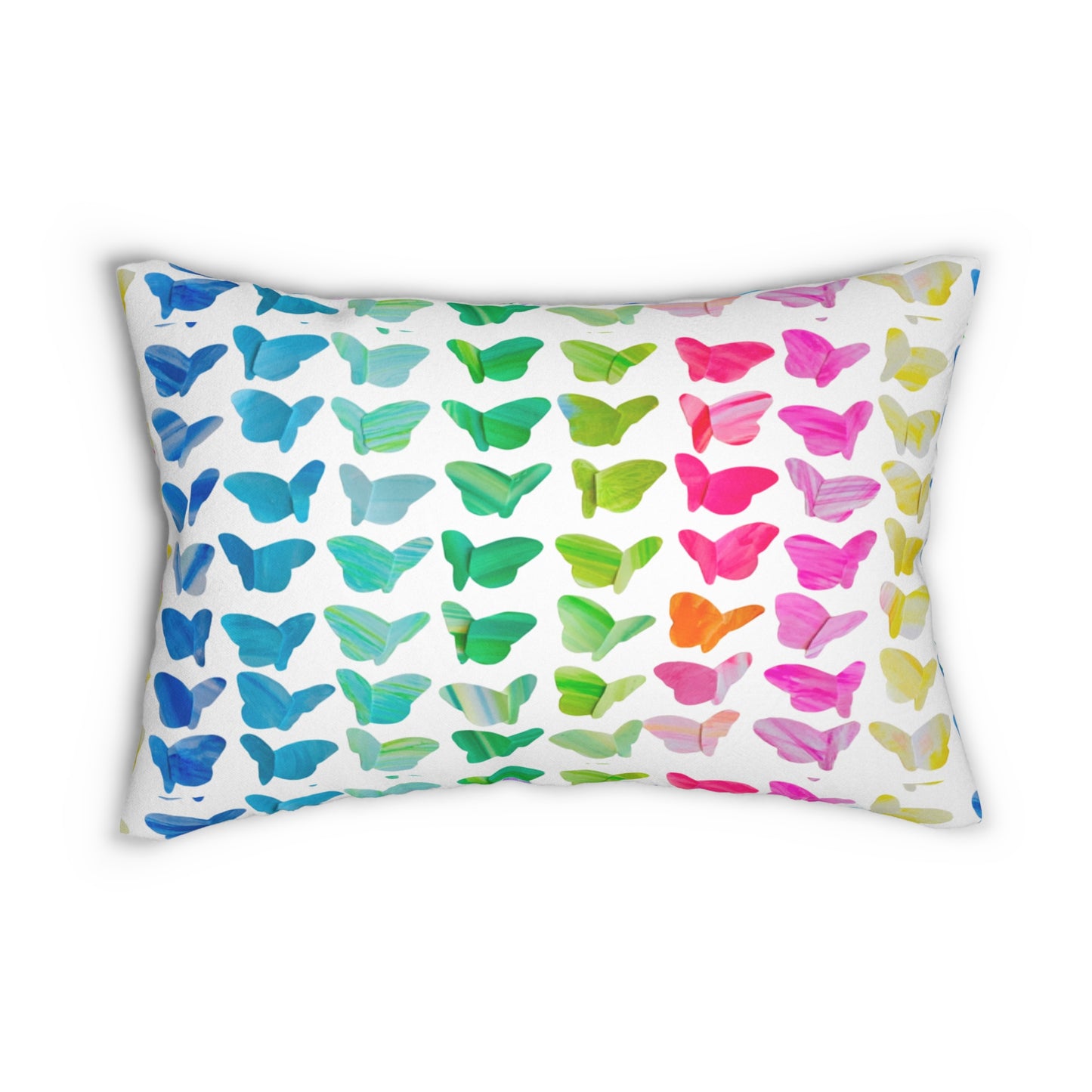 Butterfly Glide Lumbar Pillow Multicolor stripes