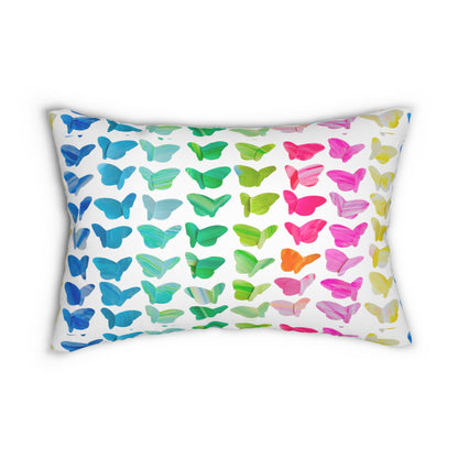 Butterfly Glide Lumbar Pillow Multicolor stripes