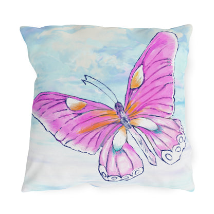 Outdoor Pillows Butterfly Pink