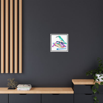 Jolly Birds Matte Canvas Framed