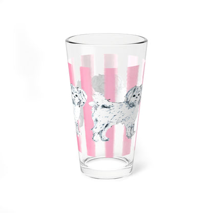 Dogi Fun Pint Glass, 16oz Shih Tzu