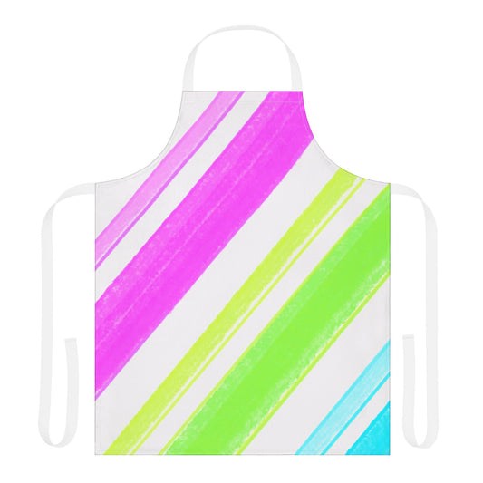 Aprons Watercolor Diagonal Stripes