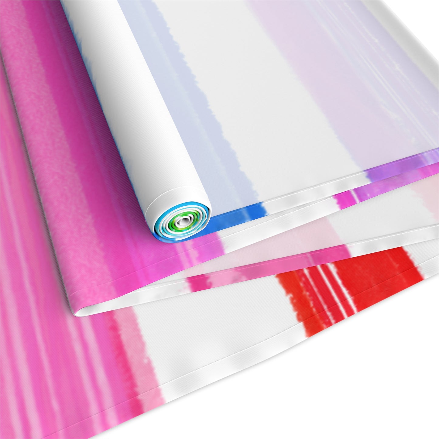Watercolor Stripes Table Runner