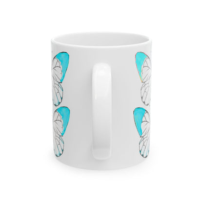 Chroma Ceramic Mug, (11oz, 15oz) Aqua