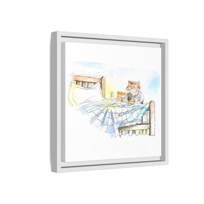 Kitty Fun Matte Canvas Framed