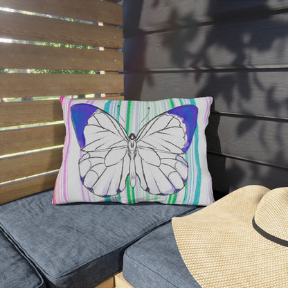 Pillows Outdoor Watercolor Butterfly Whimsy