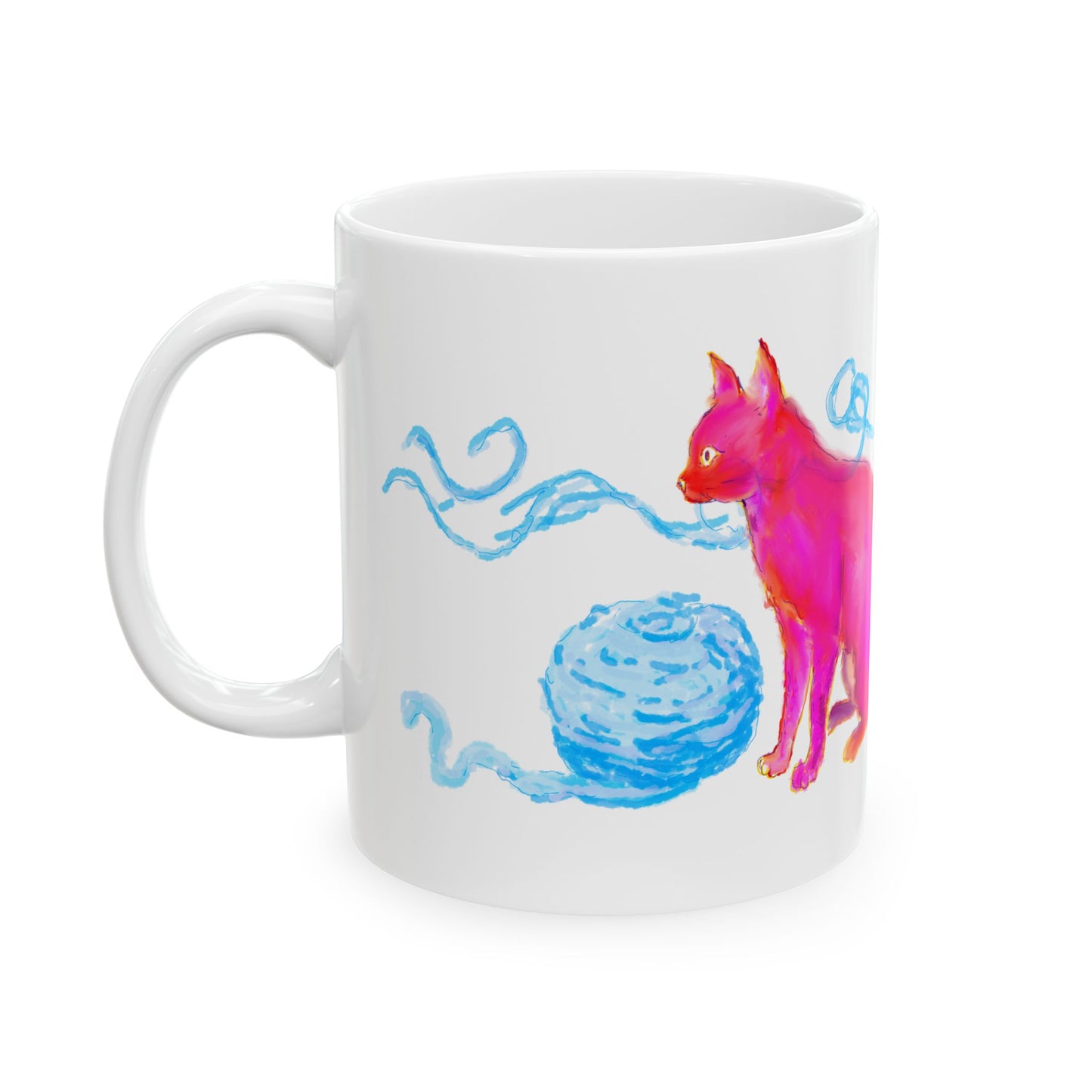 Mugs Ceramic  (11oz, 15oz) Whiskered Whimsy