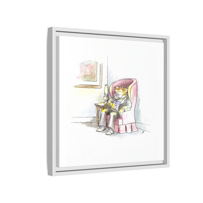Kitty Fun Matte Canvas Framed