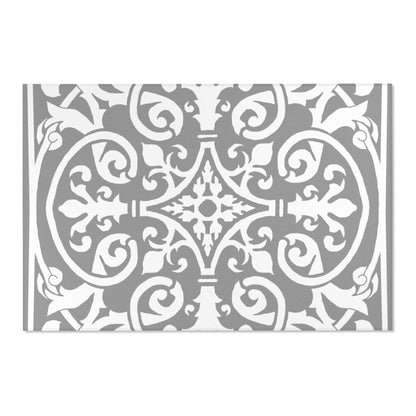 Scrollwork Indoor/Outdoor Rug Gray