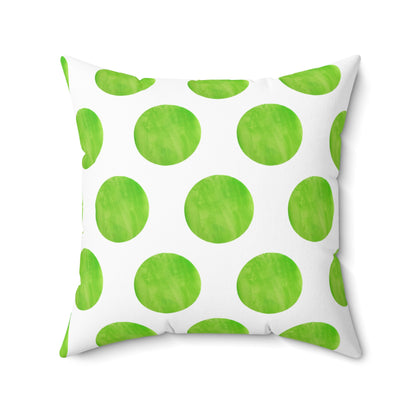 Polka Dot Joy Pillow “A heart must learn to be still”