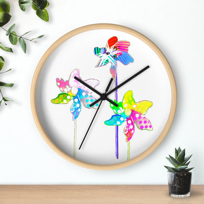 Celebrations Pin Wheel Wall Clock