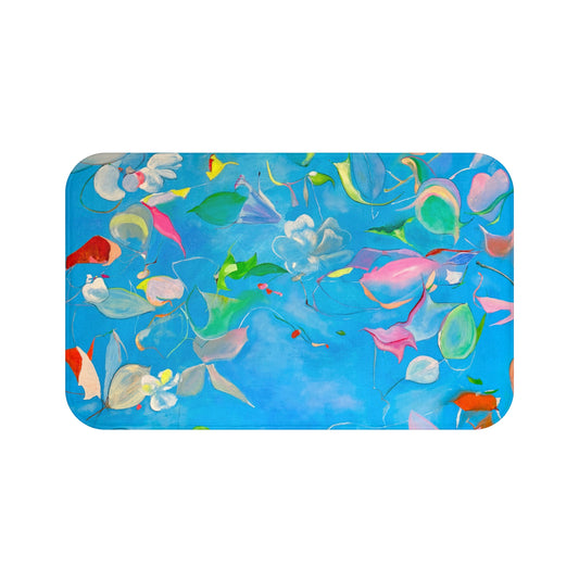 Bath Mats Abstract Dance Leaves