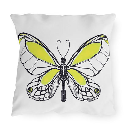 Outdoor Pillows Lulu Butterflies Yellow
