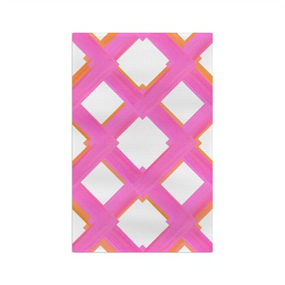 Dish Towels Microfiber Cheerful Trellis Pink