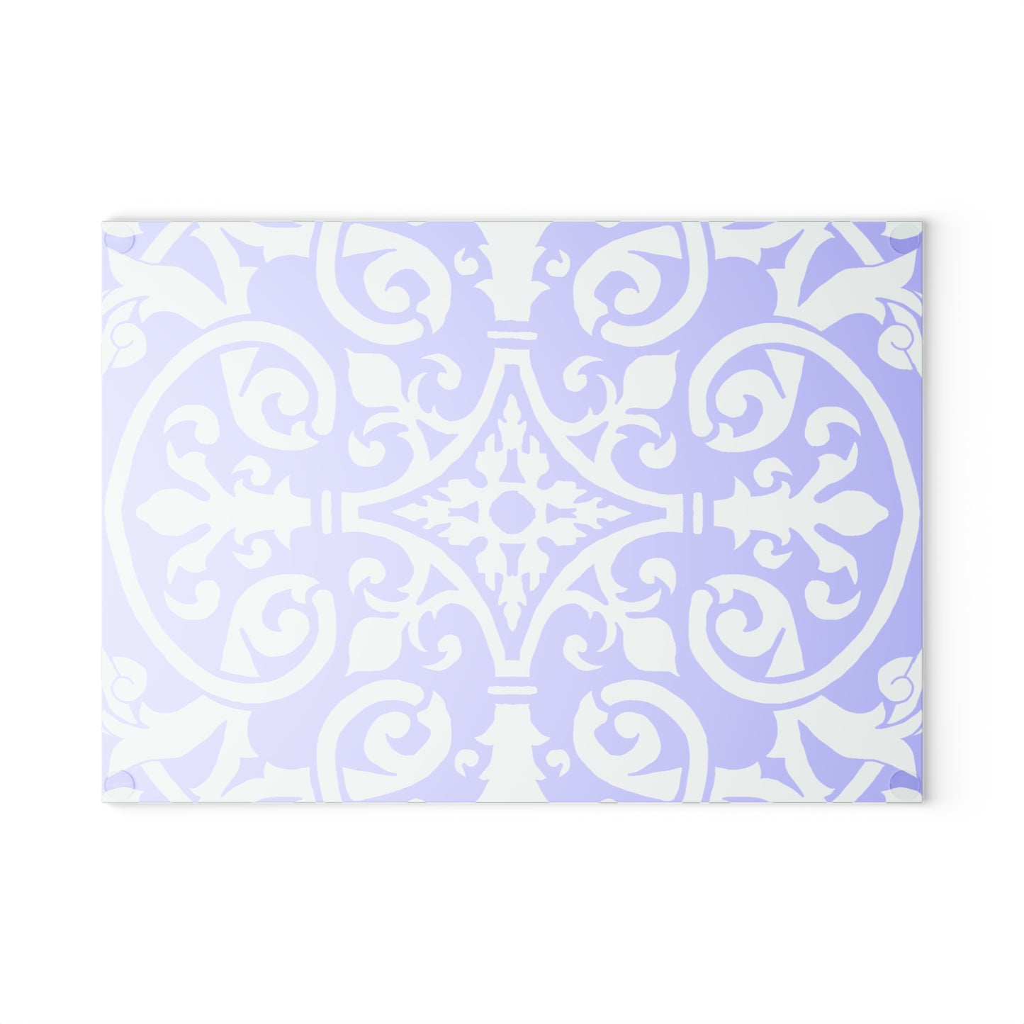 Glass Cutting Board Watercolor Pattern