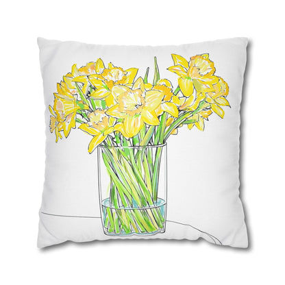 Fresh Picked Bouquets Square Pillowcase