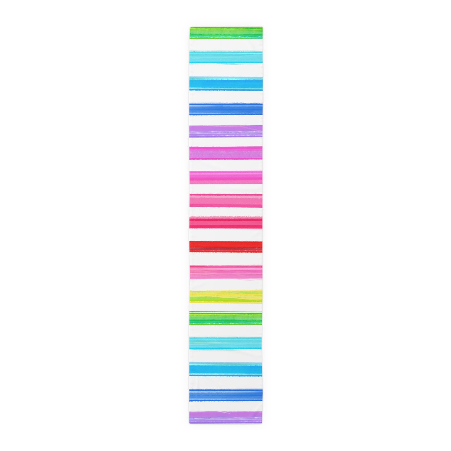 Watercolor Stripes Table Runner