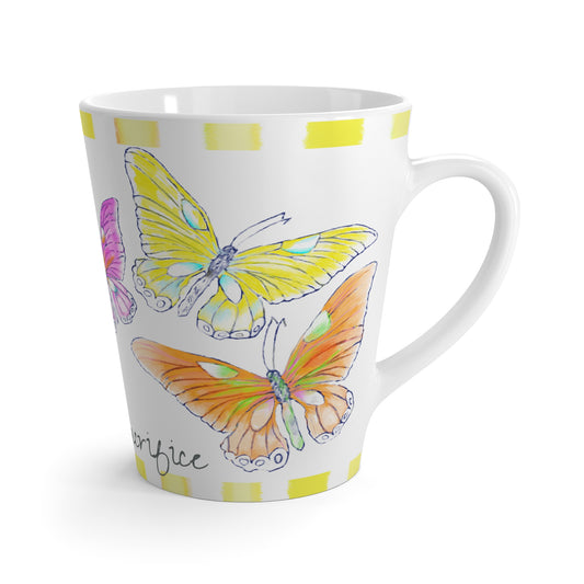 Latte Mug Butterfly Dare to Sacrifice