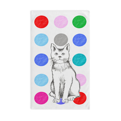 Kitty Fun Hand Towel Multi-Color