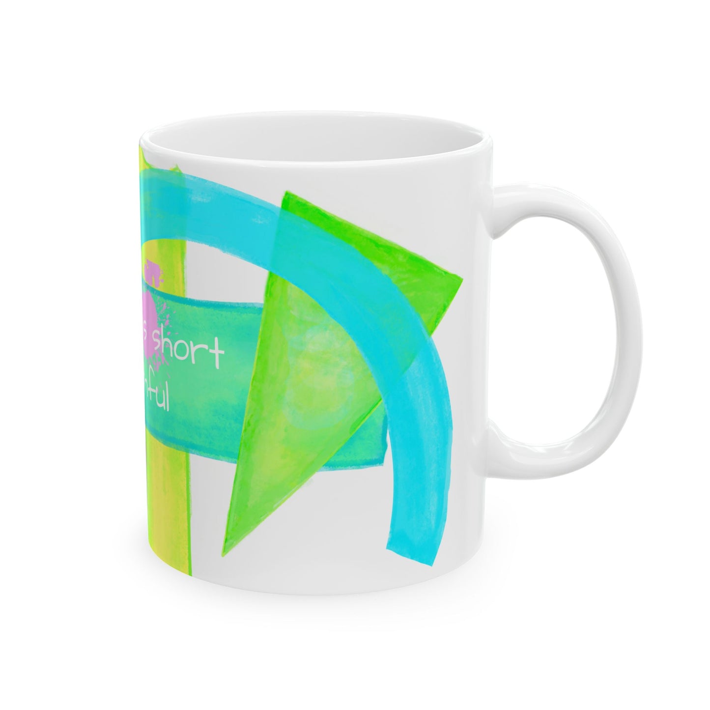Pattern Play Mug "The hour is short..."