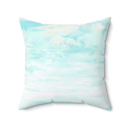 Square Pillow Butterfly Flutter Left facing  Bright Yellow