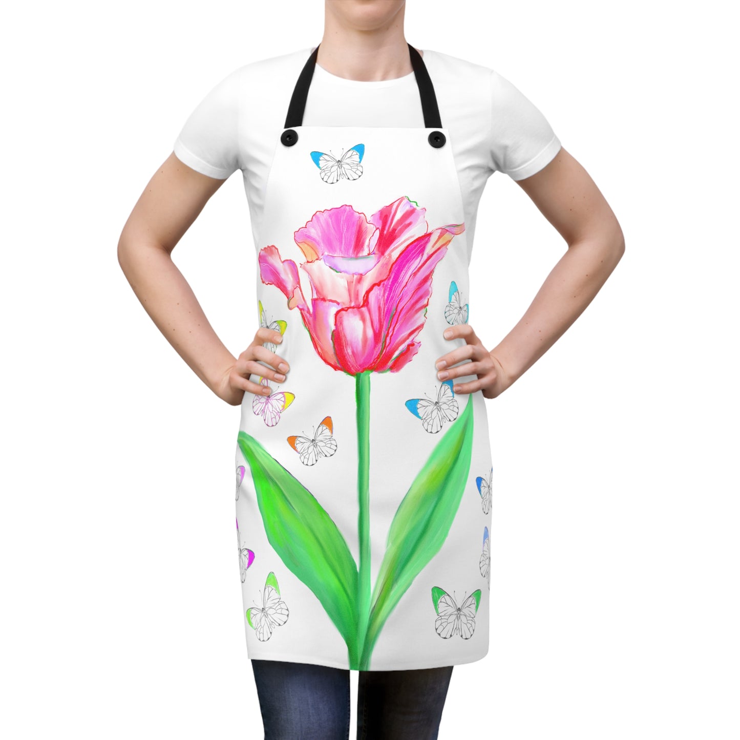 Vibrant Tulips Apron