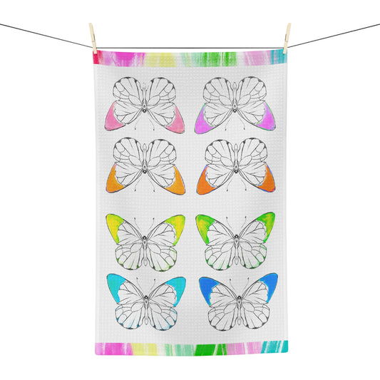 Microfiber Dish Towel Rainbow Butterfly